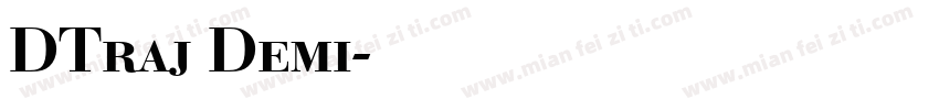 DTraj Demi字体转换